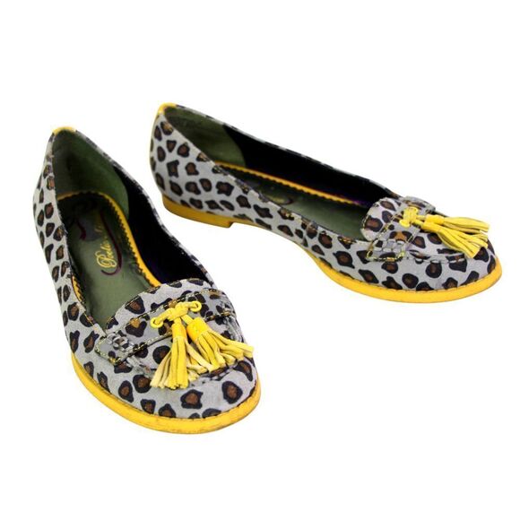 Poetic Licence MULTICOLOR LEATHER LOW HEEL ROUND TOE TASSELS LOAFER SHOES Sz 6 - Picture 6 of 10